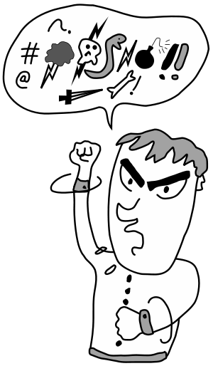 swearing in cartoon