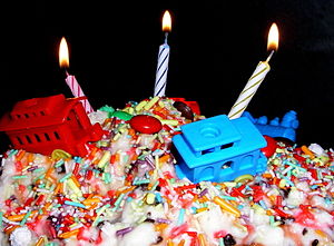 Birthday, Cake with candles