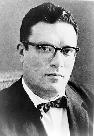 Dr. Isaac Asimov, head-and-shoulders portrait,...