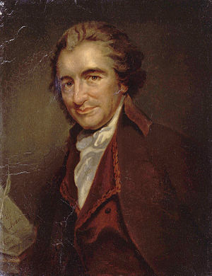 Thomas Paine; a painting by Auguste Millière (...