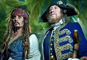Barbossa (with Jack Sparrow) as he appears in ...
